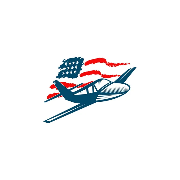 Aviation company logo design inspiration vector illustration — Stock Vector