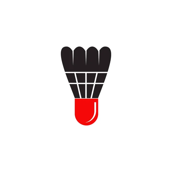 Federball-Logo-Design für Badminton-Aktivitäten — Stockvektor