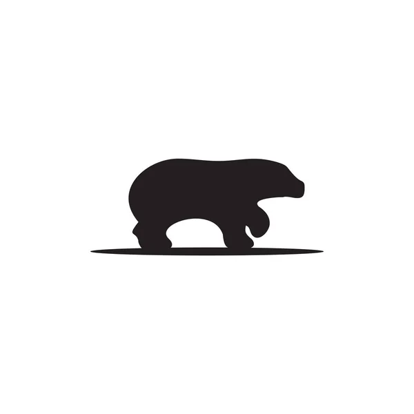 Bear icon logo design inspiration vector template — Stock Vector