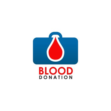 Kan simgesi logo tasarım vektör şablonu