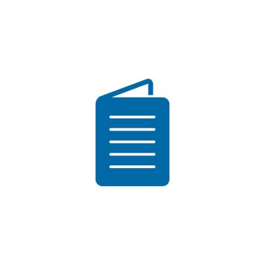 Kitap simgesi logo tasarım vektör şablonu