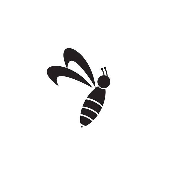 Biene Ikone Logo Design Inspiration — Stockvektor