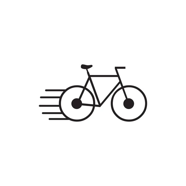 Шаблон векторной иллюстрации логотипа велосипеда — стоковый вектор
