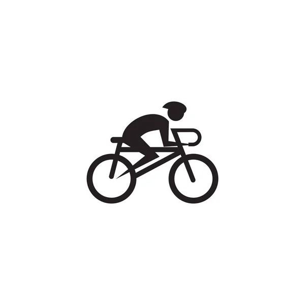 Bicycle icon logo design vector illustration template — Stock Vector