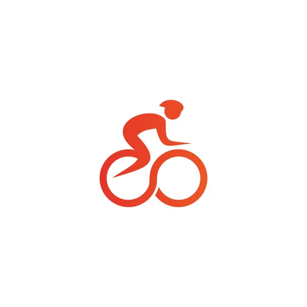 Шаблон векторной иллюстрации логотипа велосипеда — стоковый вектор