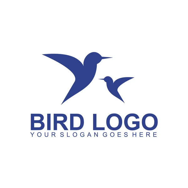 Modelo de vetor de inspiração de design de logotipo de pássaro — Vetor de Stock