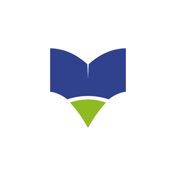 Könyv logó design ikon sablon — Stock Vector