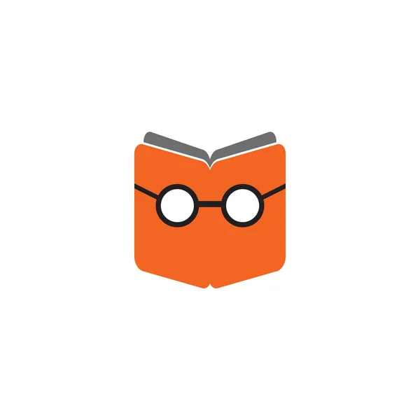 Векторный шаблон логотипа книги — стоковый вектор
