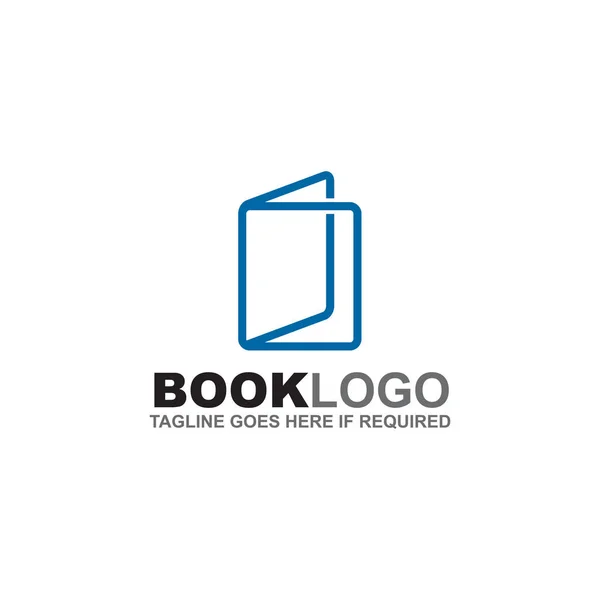Шаблон логотипа книги — стоковый вектор