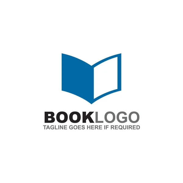 Шаблон логотипа книги — стоковый вектор