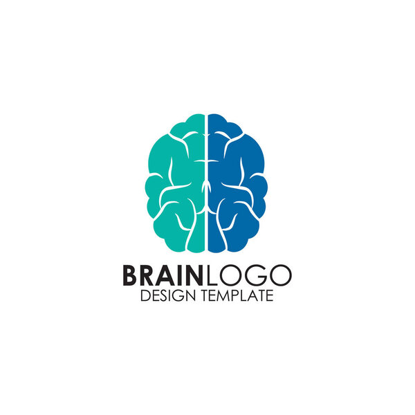 Brain logo design vector template