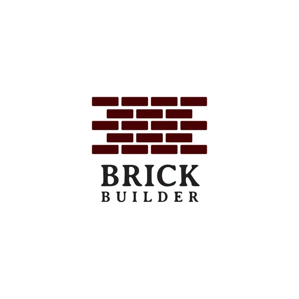 Brick and tile company logo design vector template — Stock Vector