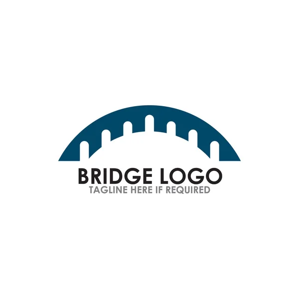 Brug pictogram logo ontwerp vector template — Stockvector