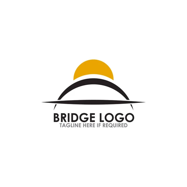 Brücke Symbol Logo Design Vektor-Vorlage — Stockvektor