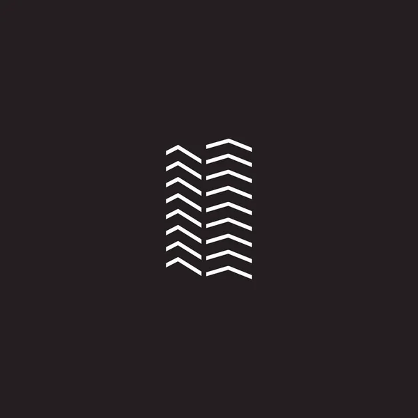 Membangun templat ikon desain logo - Stok Vektor