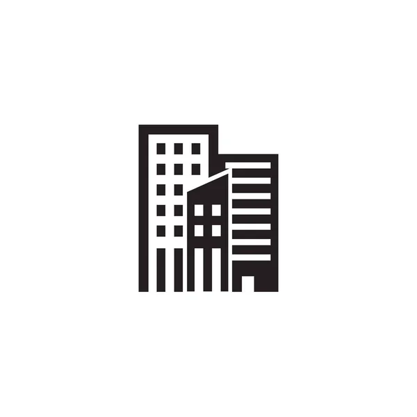 Diseño del logo del edificio icono plantilla — Vector de stock