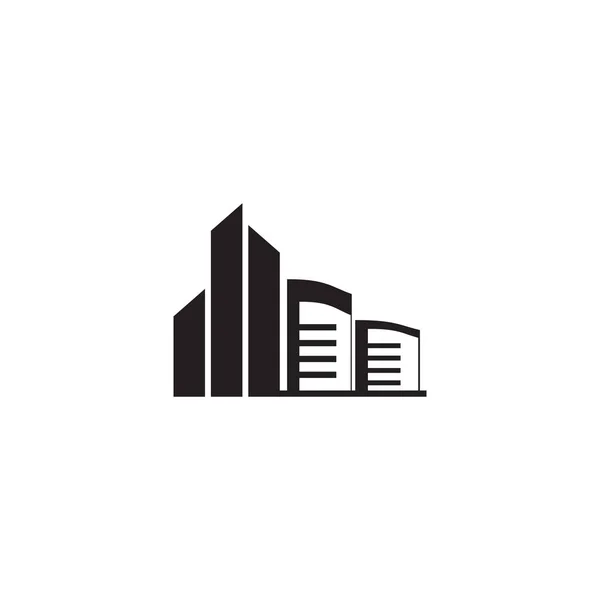 Diseño del logo del edificio icono plantilla — Vector de stock