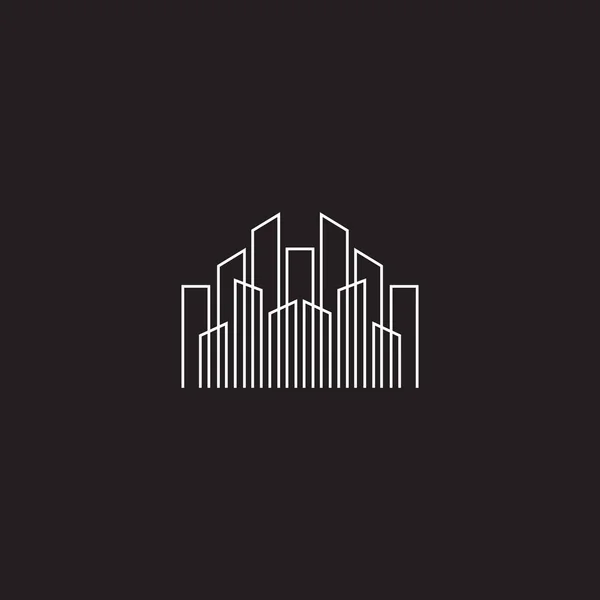 Шаблон логотипа здания — стоковый вектор