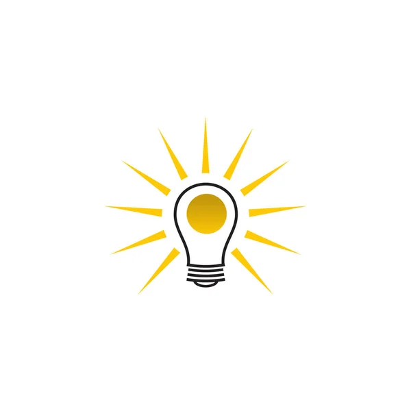 Шаблон логотипа лампы — стоковый вектор