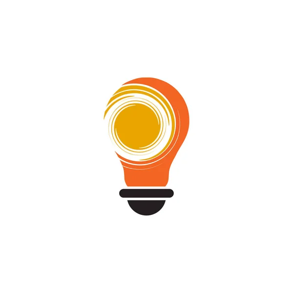Plantilla de diseño del logotipo de la lámpara — Vector de stock