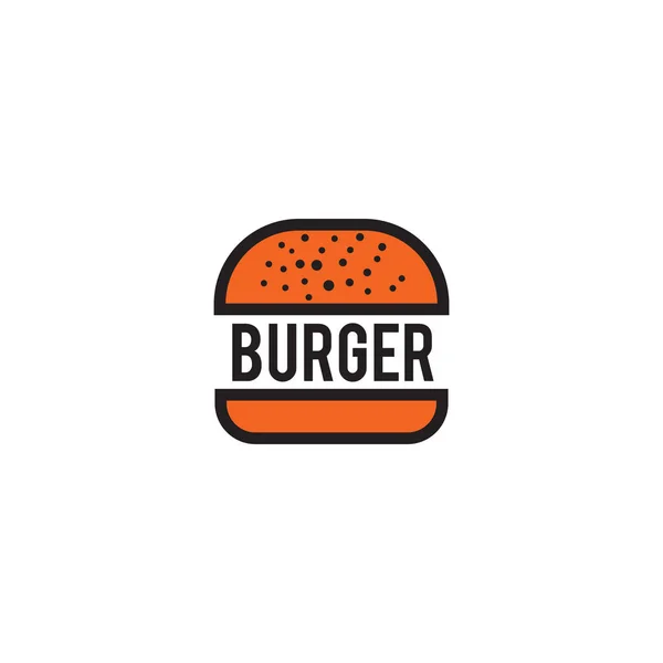 Шаблон векторного дизайну логотипу піктограми Burger — стоковий вектор