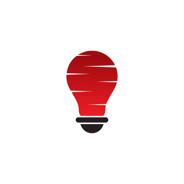 Mall för lampans logotyp — Stock vektor