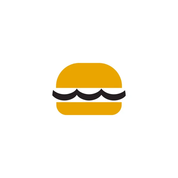 Modèle vectoriel de conception de logo icône burger — Image vectorielle