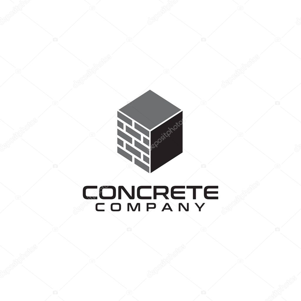 Brick and tile company logo design inspiration vector template