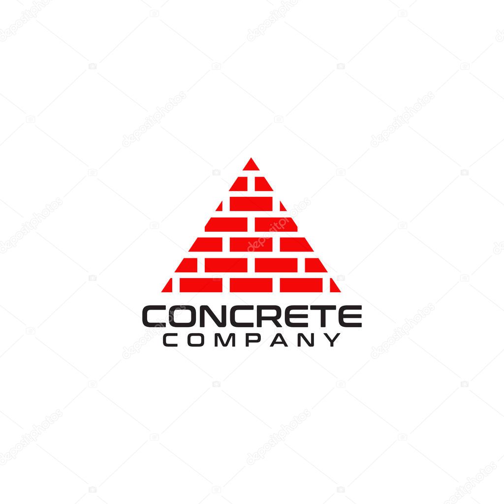 Brick and tile company logo design inspiration vector template