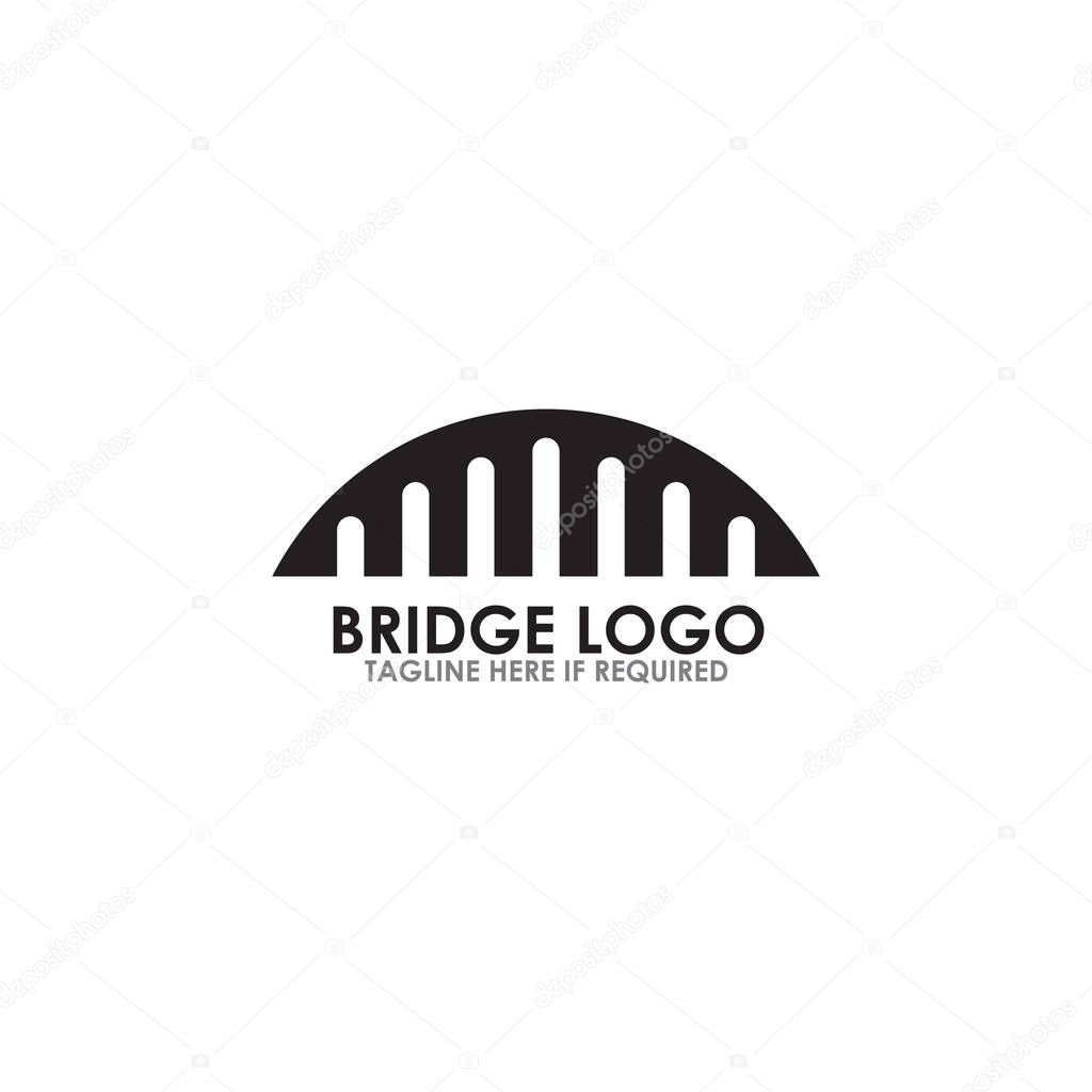 Bridge icon logo design inspiration vector template