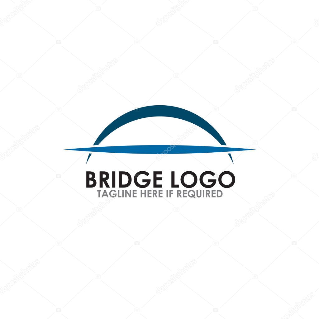 Bridge icon logo design inspiration vector template