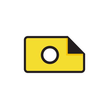 Kamera logosu tasarım vektörü şablonu