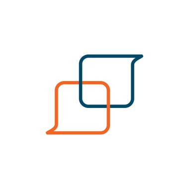 kabarcık sohbet simgesi logo tasarım şablonu