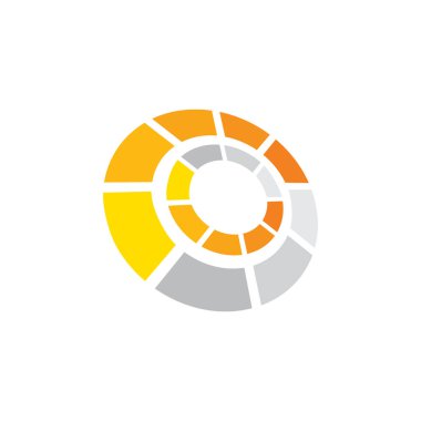 Çember logo tasarım vektör şablonu