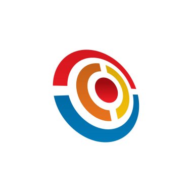 Çember logo tasarım vektör şablonu