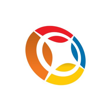 Çember logo tasarım vektör şablonu