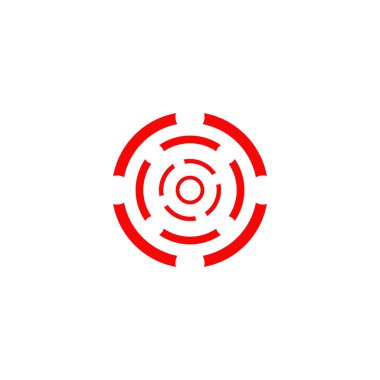 Çember logo tasarım vektör şablonu