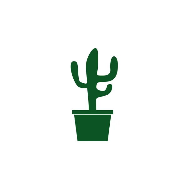 Plantilla vectorial diseño logo cactus — Vector de stock