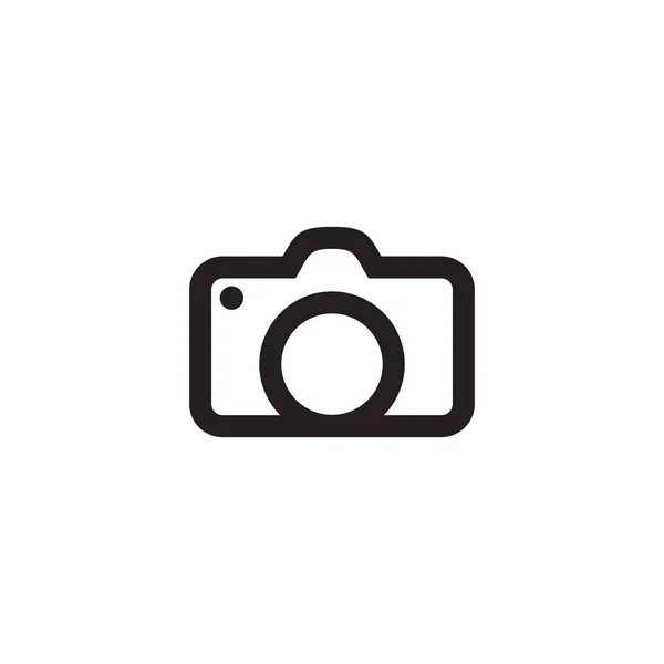 Camera lens logo icon design template — Stock Vector