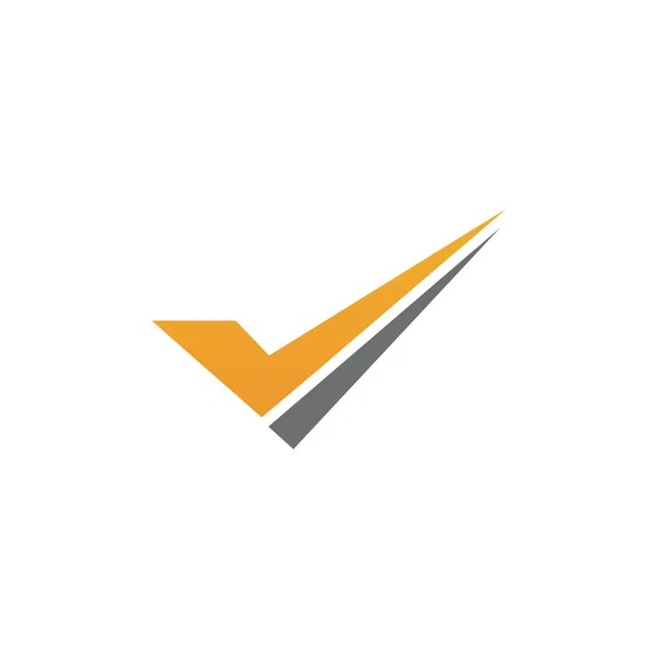 İşaretleme logo tasarım vektör şablonunu kontrol et
