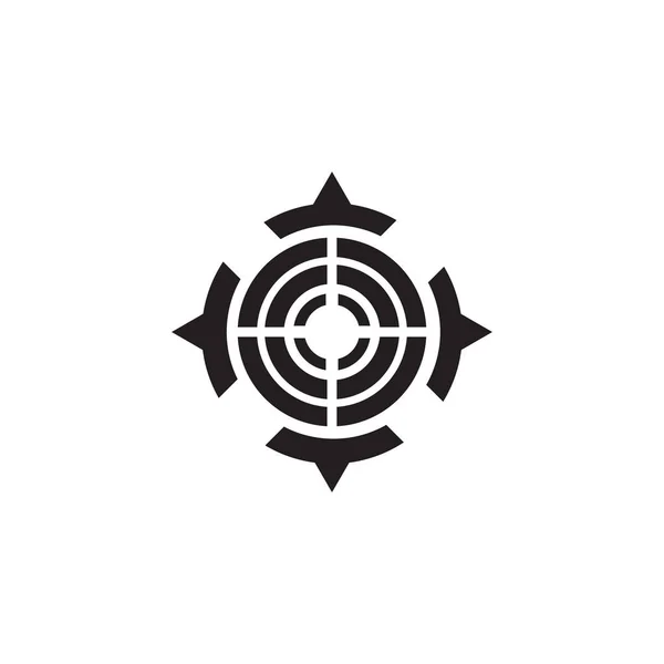 Círculo icono logotipo diseño plantilla — Archivo Imágenes Vectoriales