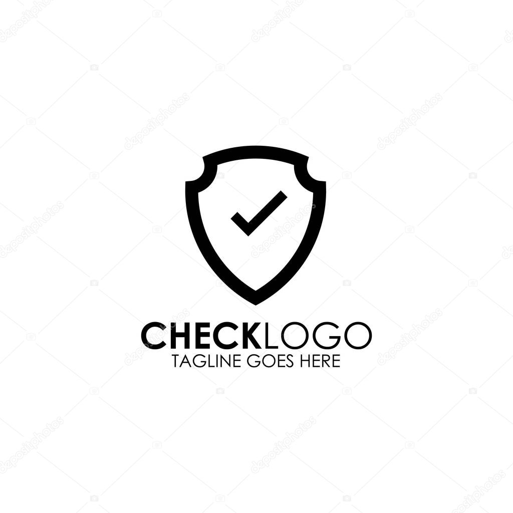 Cross check icon logo design inspiration vector template