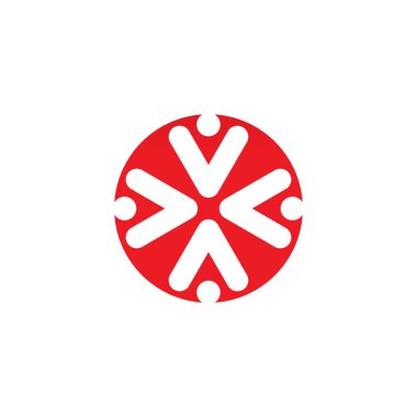 Topluluk ve evlat edinme logosu tasarım vektörü