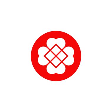 Topluluk ve evlat edinme logosu tasarım vektörü