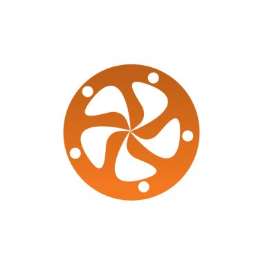 Topluluk ve evlat edinme logosu tasarım vektörü