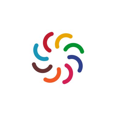 Topluluk ve evlat edinme logosu tasarım vektörü