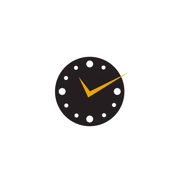 Šablona návrhu vektoru loga hodin — Stockový vektor