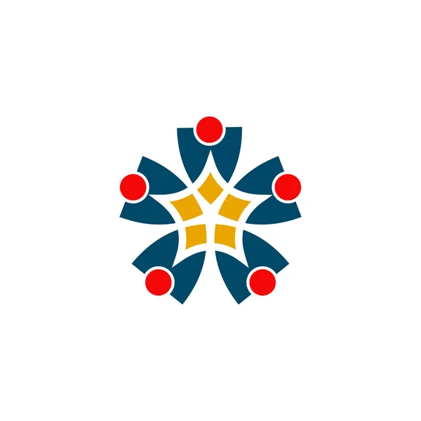 Komunitní a adopční péče logo design inspirace — Stockový vektor