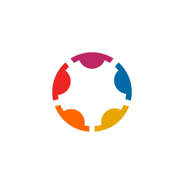 Comunidad y adopción cuidado logo diseño vector — Vector de stock