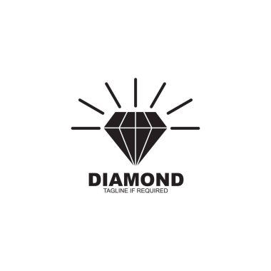 Elmas logo tasarım vektör şablonu